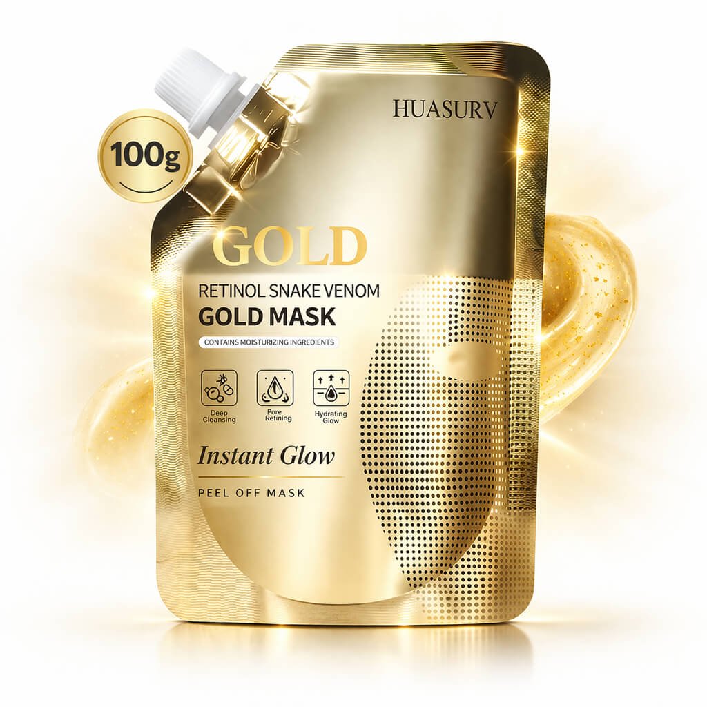 Venom Retinol Gold Glass Face Mask | Peptide Effect | Net: 100g