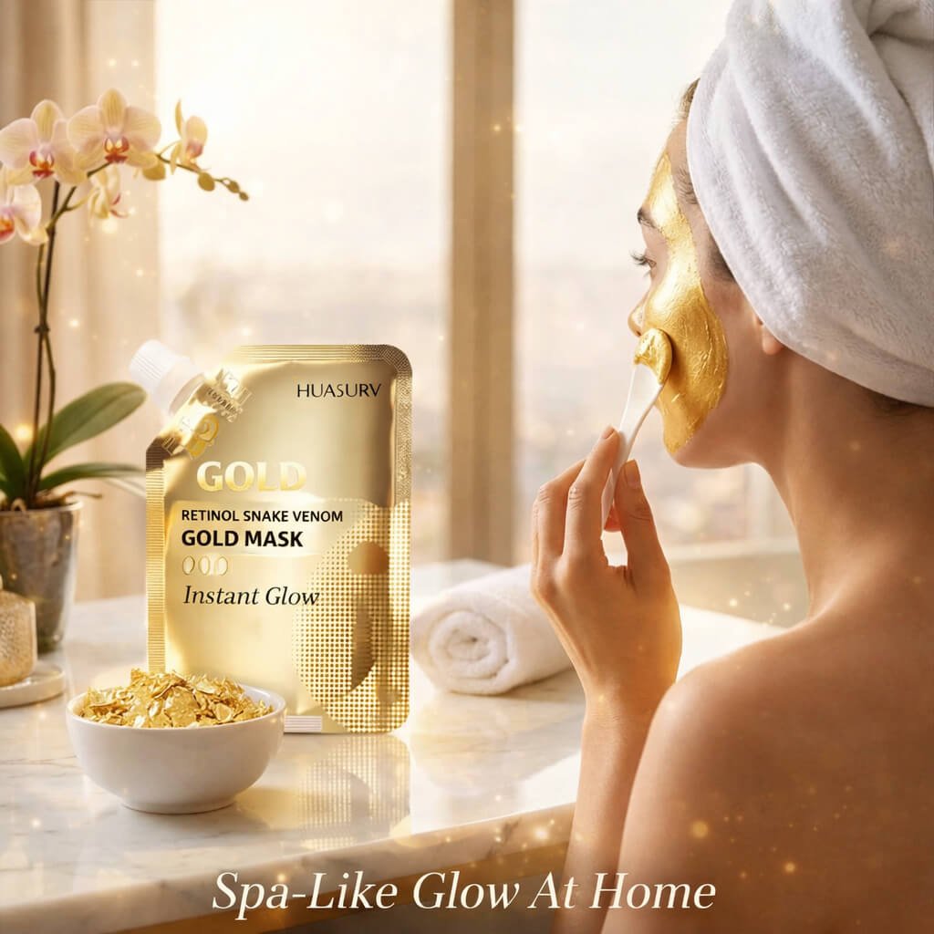 Venom Retinol Gold Glass Face Mask | Peptide Effect | Net: 100g - Image 3
