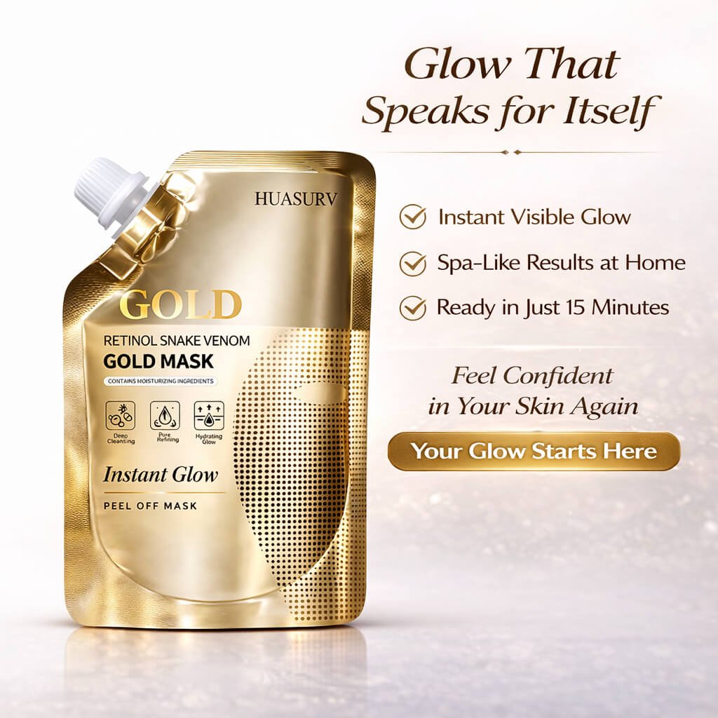 Venom Retinol Gold Glass Face Mask | Peptide Effect | Net: 100g - Image 8